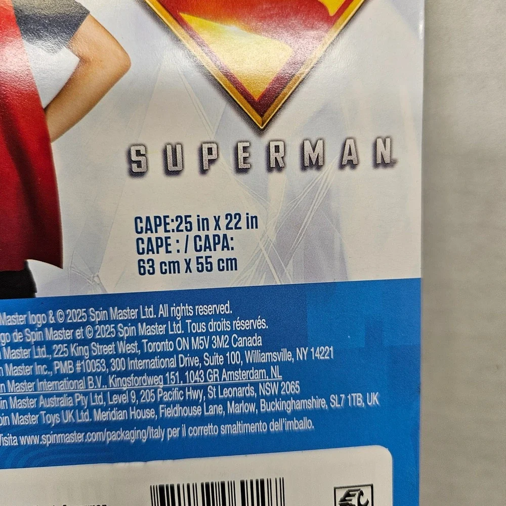 Spin Master DC Comics Superman Power Cape Set‎ Kids Role Play Costume